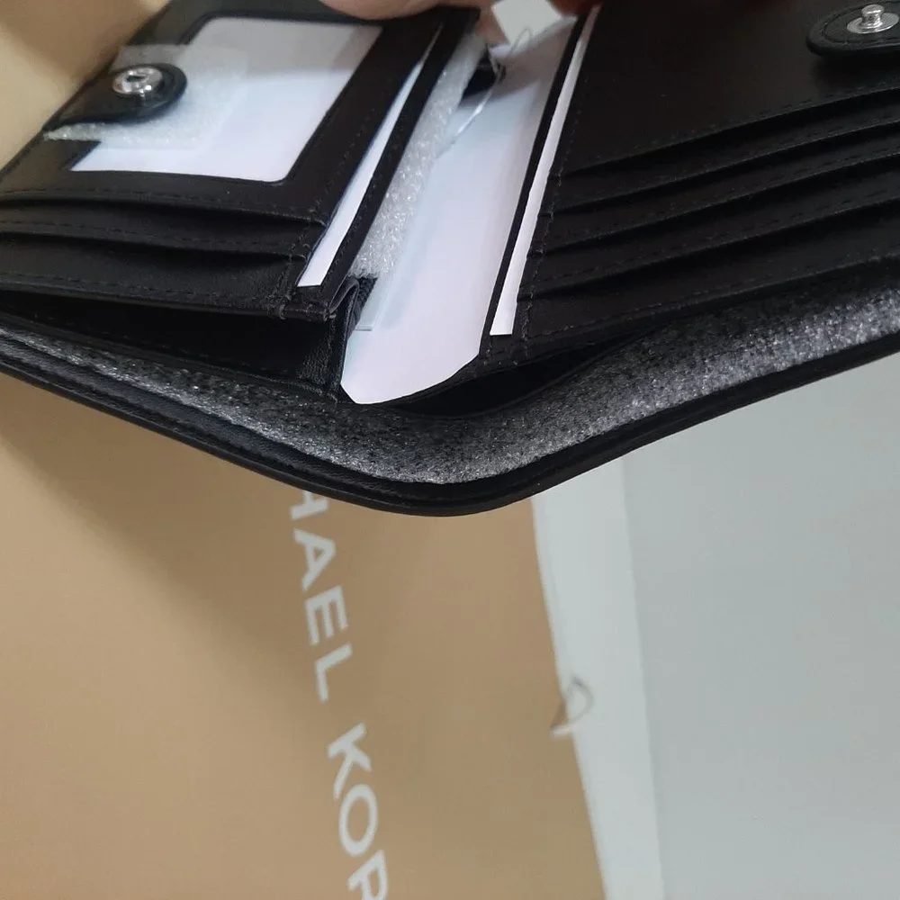 Nwt MK Black Wallet - Picture 3 of 3